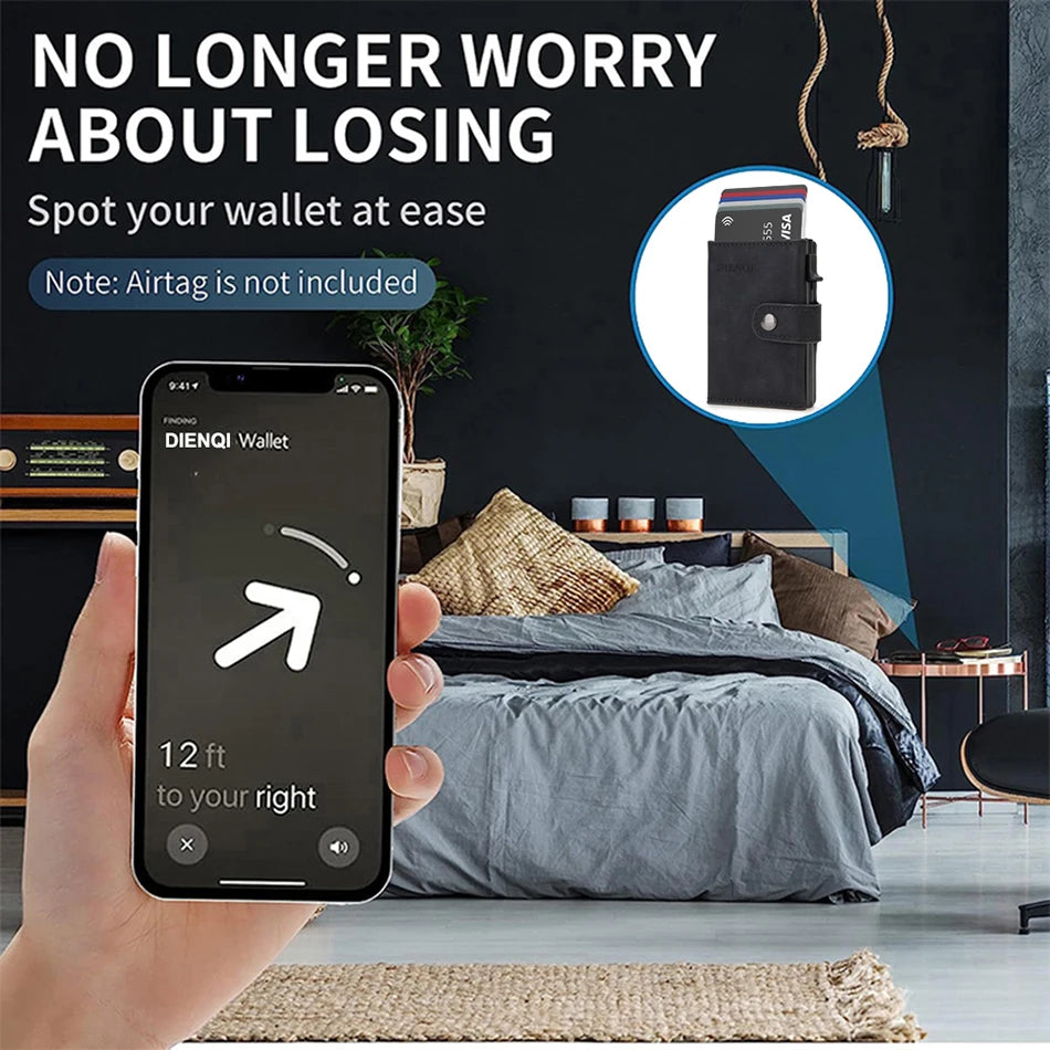 Keep On Track - RFID Wallet with Bluetooth Tracker holder